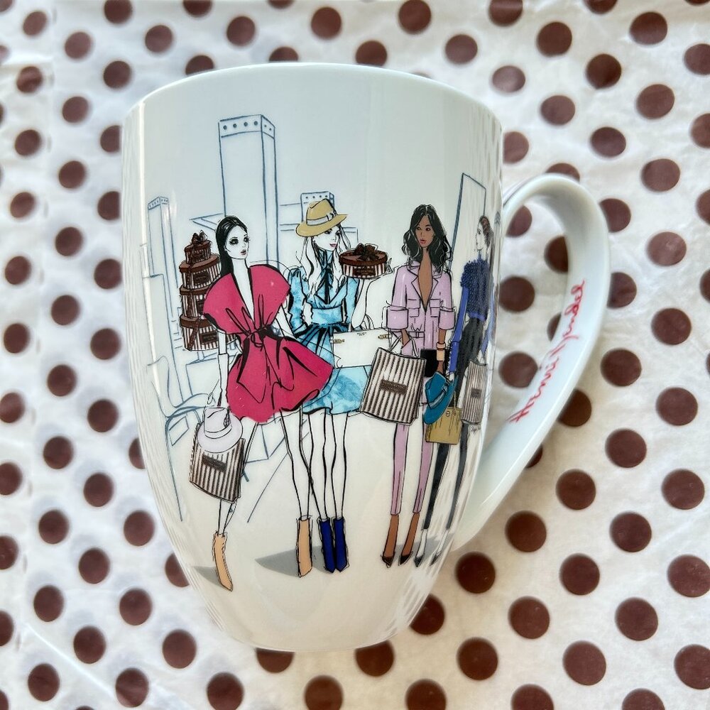 Henri Bendel Signature Large Porcelain Coffee Mug - NWT